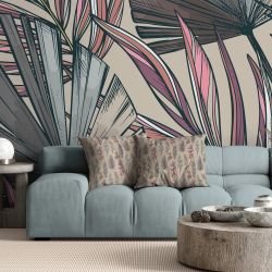 flower doodles concept swaying palms