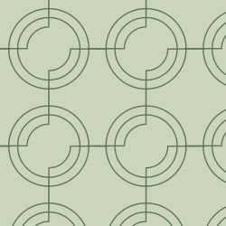 deco chic concentric circles eucalyptus