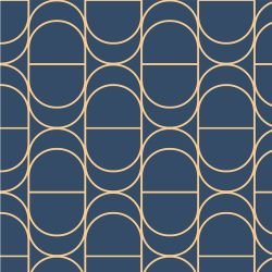 deco chic ellipse flow deepsea apricot