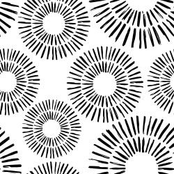 tribal crayola fireworks black white