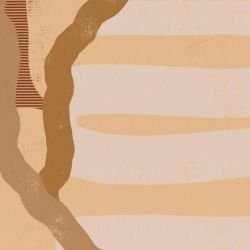 earthen pathways muted mosaics orange