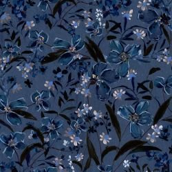 enchanted home navy floral pattern midnight 