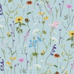 jungle story wild flowers purple 