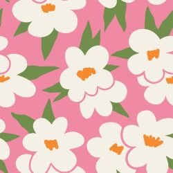 retrogroove corsage florals pink green