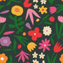 retrogroove scattered bouquet multi