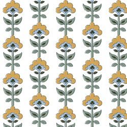 stamped stories fleurish lines yellow green