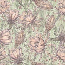 textured tropics orchid cactus green light