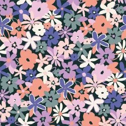 tropical days busy floral lilac 