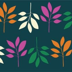 tropical days leaf stripe green 