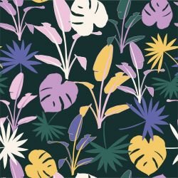 tropical days tropical plants lilac dark 