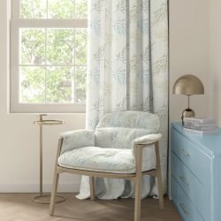 floral freestyle concept curtain and armchair upholstery