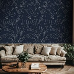 floral freestyle concept loungeroom wallpaper