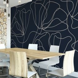 floral freestyle concept meeting room mural