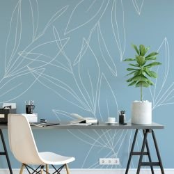 floral freestyle concept study nook wallpaper