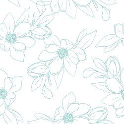 floral freestyle maison botanique teal white reverse