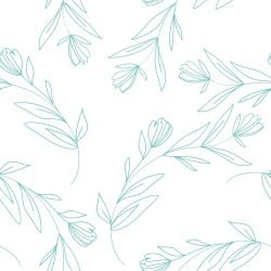 floral freestyle softly wild teal white reverse