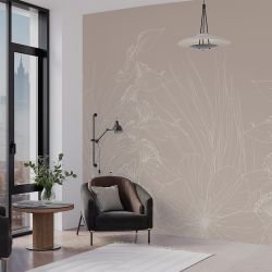 flowing flora concept floral inkfall neutrals