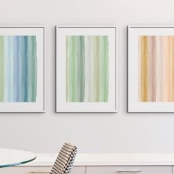 flowing stripes concept framed artwork