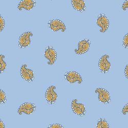 stamped stories paisley impressions blue yellow