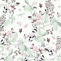 garden muse ornamental petals and wings pale pink