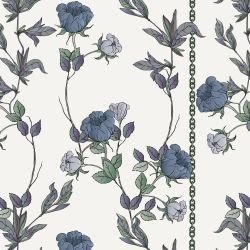 garden muse rose vine chains purple green