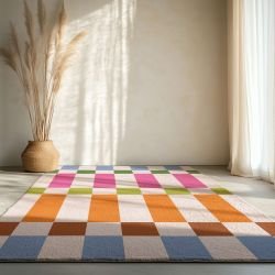 geo candence concept floor rug