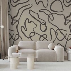 geo sketch concept wallpaper mural