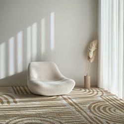geological concept rug and chair