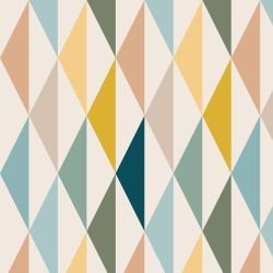 retro modern abstract argyls soft multi