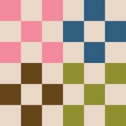 retrogroove checkered multi