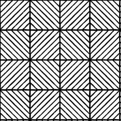tribal crayola parquetry tile black white