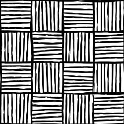tribal crayola square on square black white