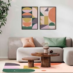 pictoral shapes concept rug williams light mural