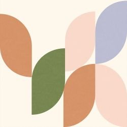 pictoral shapes mariotte soft sunset mural