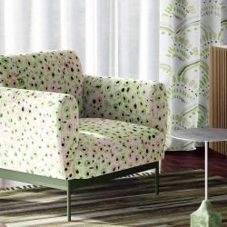 enchanted home concept rug indigo lines green