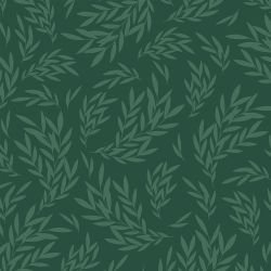 woodblock florals broken branches greens