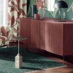 woodblock florals concept rug broken branches greens