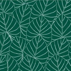 ink tropics canopy leaves sea green