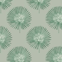 ink tropics fan frond green