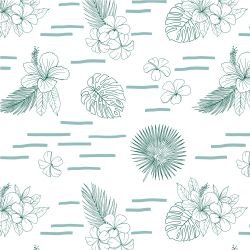ink tropics lagoon blooms sea green