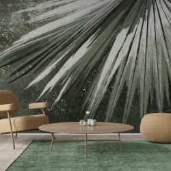 leafscapes concept spike fan fronds mural