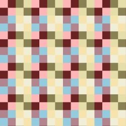 linea layers confetti squares pink green multi