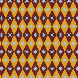 linea layers lozenge diamond cyan brown orange