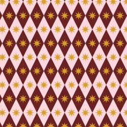 linea layers lozenge diamond pink brown orange