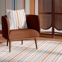 stripe stories concept rug  parallel theory pale tones