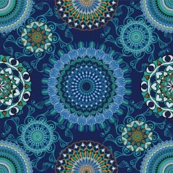 heartfelt mandalas harmonic heart orange green blue dark