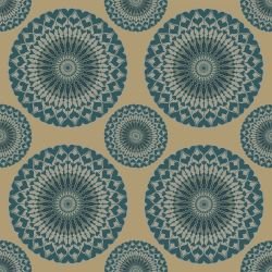 heartfelt mandalas heart harmony teal brown
