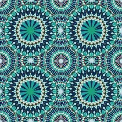 heartfelt mandalas serenade in petals green blue dark
