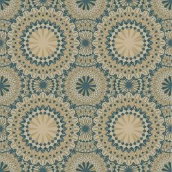 heartfelt mandalas serenade in petals teal brown light
