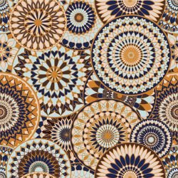 heartfelt mandalas tranquil array orange green blue light